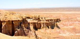 Yoga and meditation in Gobi desert